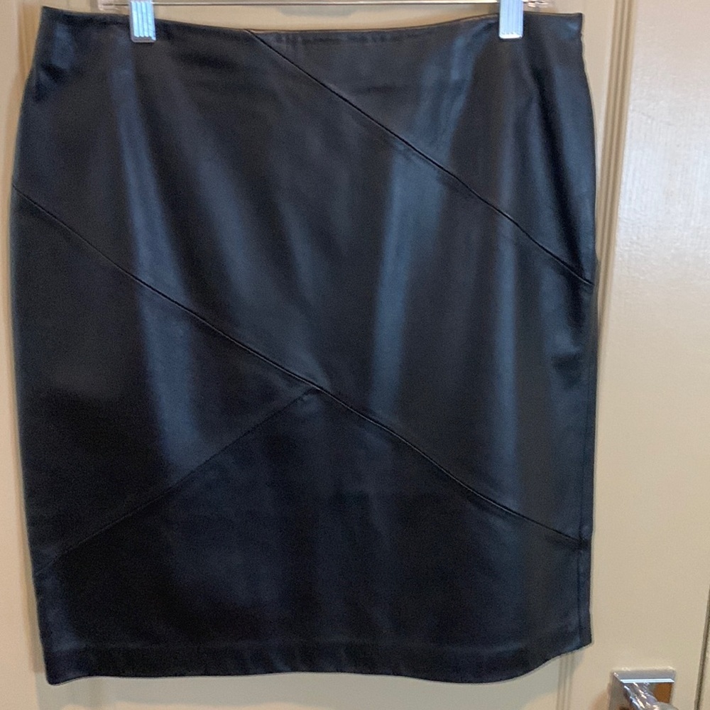 Vintage Valerie Stevens 100% Leather Skirt 12